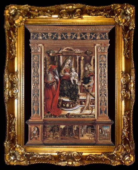 framed  Carlo Crivelli La Madonna della Rondine, ta009-2